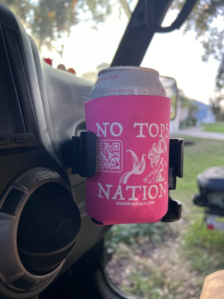 no tops nation koozie